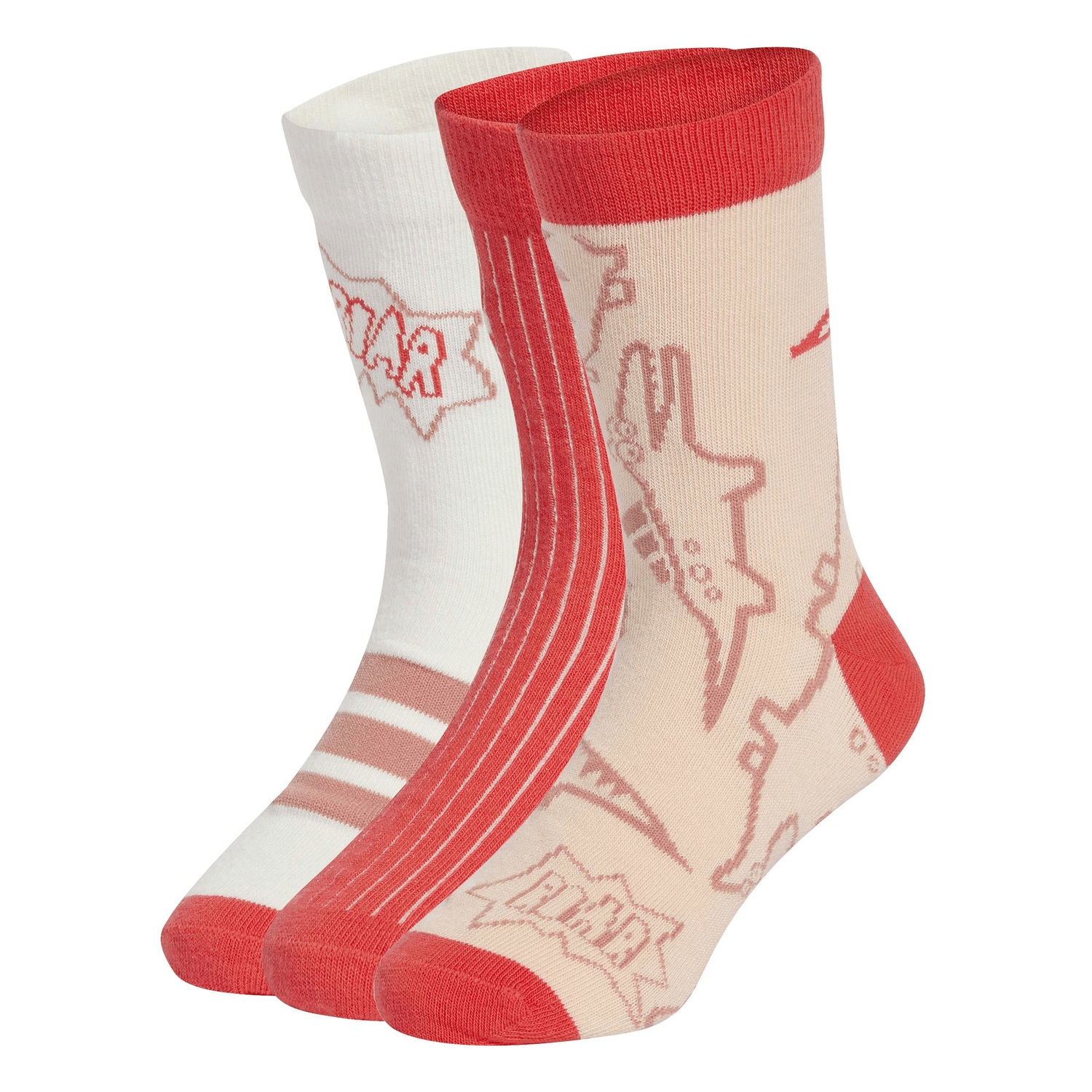 Calcetines Niño Adidas Adiraptor Kids Multicolor 3 Pares Infantil — imagen 2