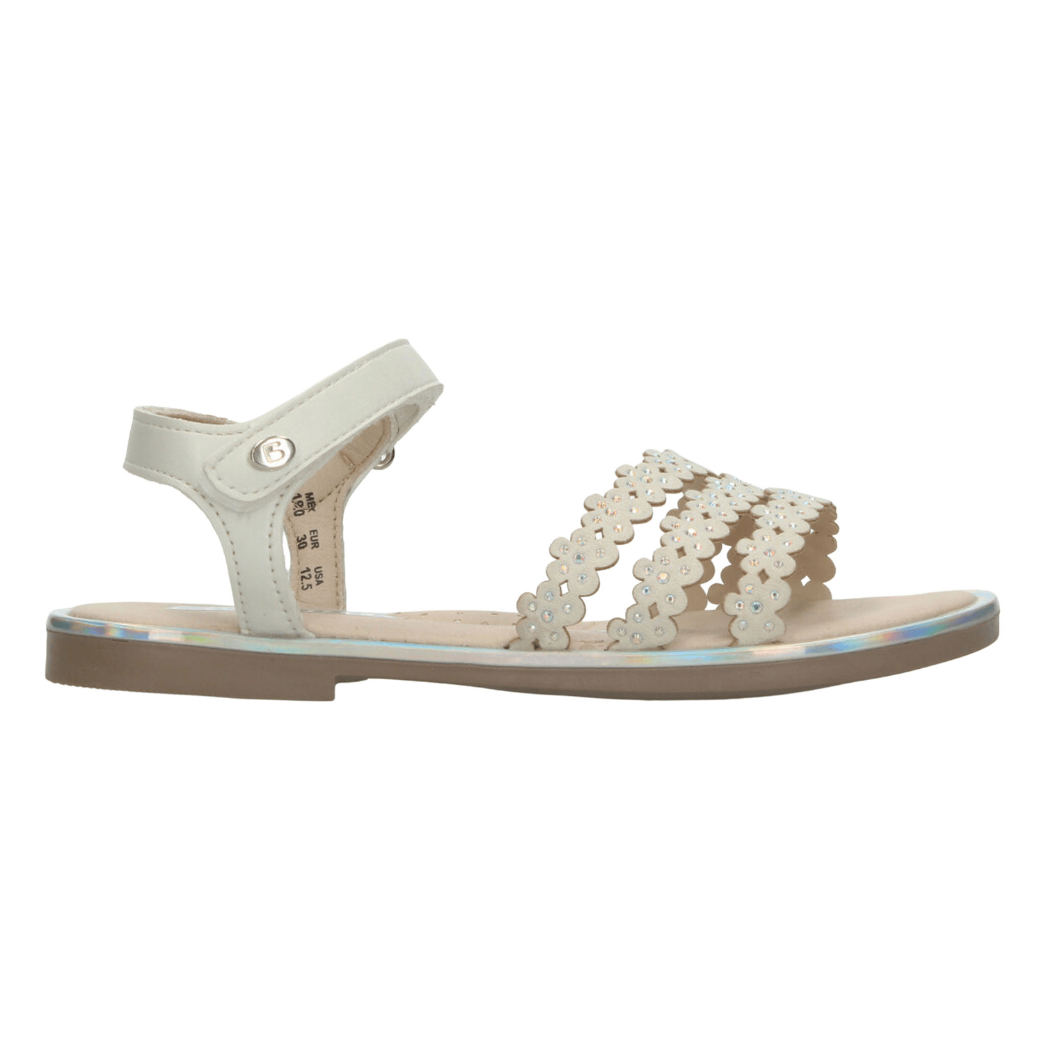 Sandalias Coqueta Niña Casual Crema Infantil T18-22 — imagen 1