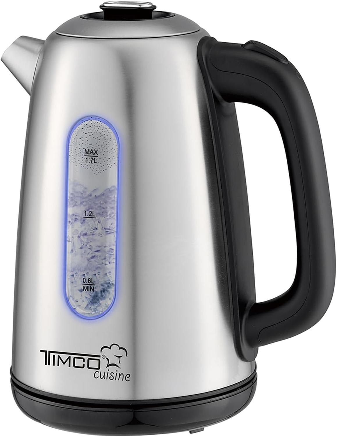 Tetera Digital Timco JE8701R 1.7L Acero Inox Rojo — imagen 2