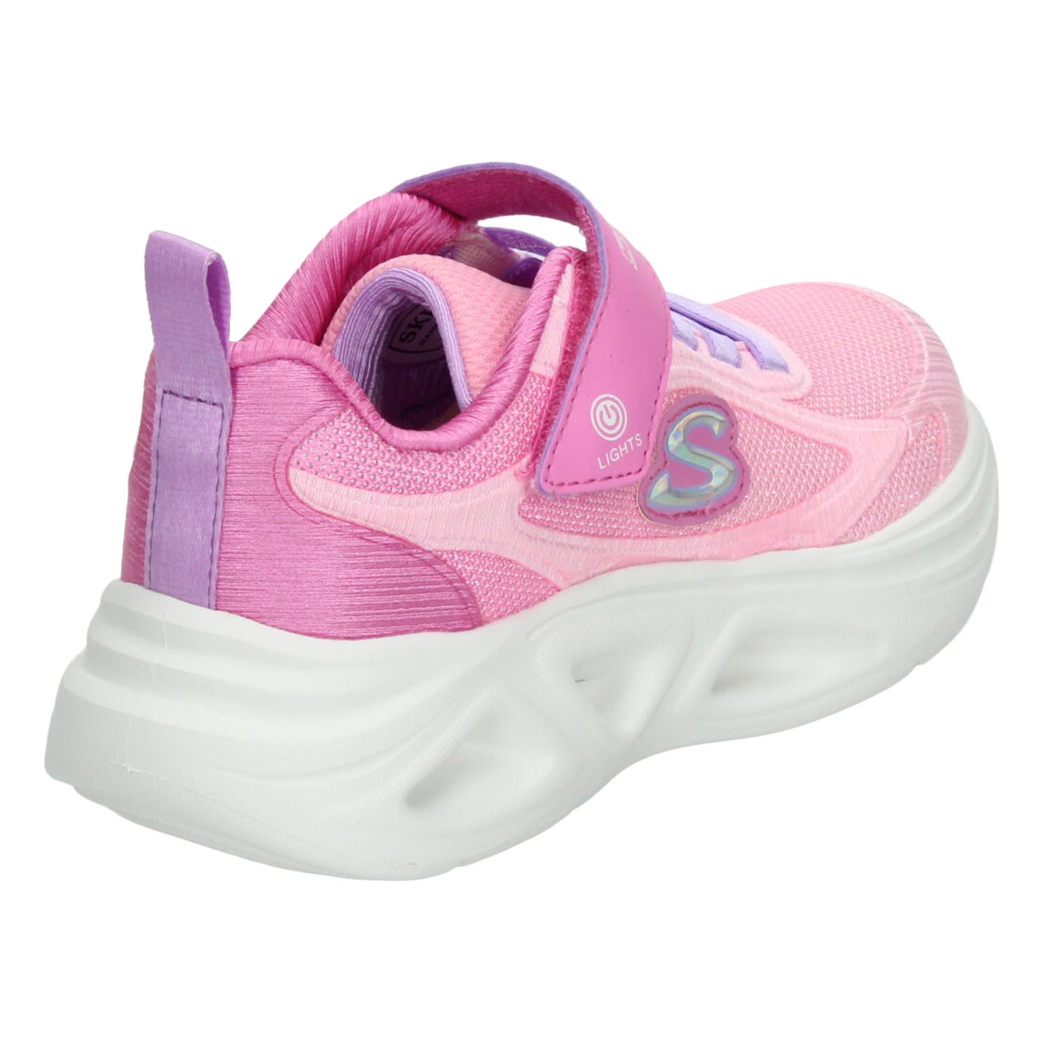 Tenis Skechers Niña Rosa Luz Led Infantil T17-22 — imagen 4