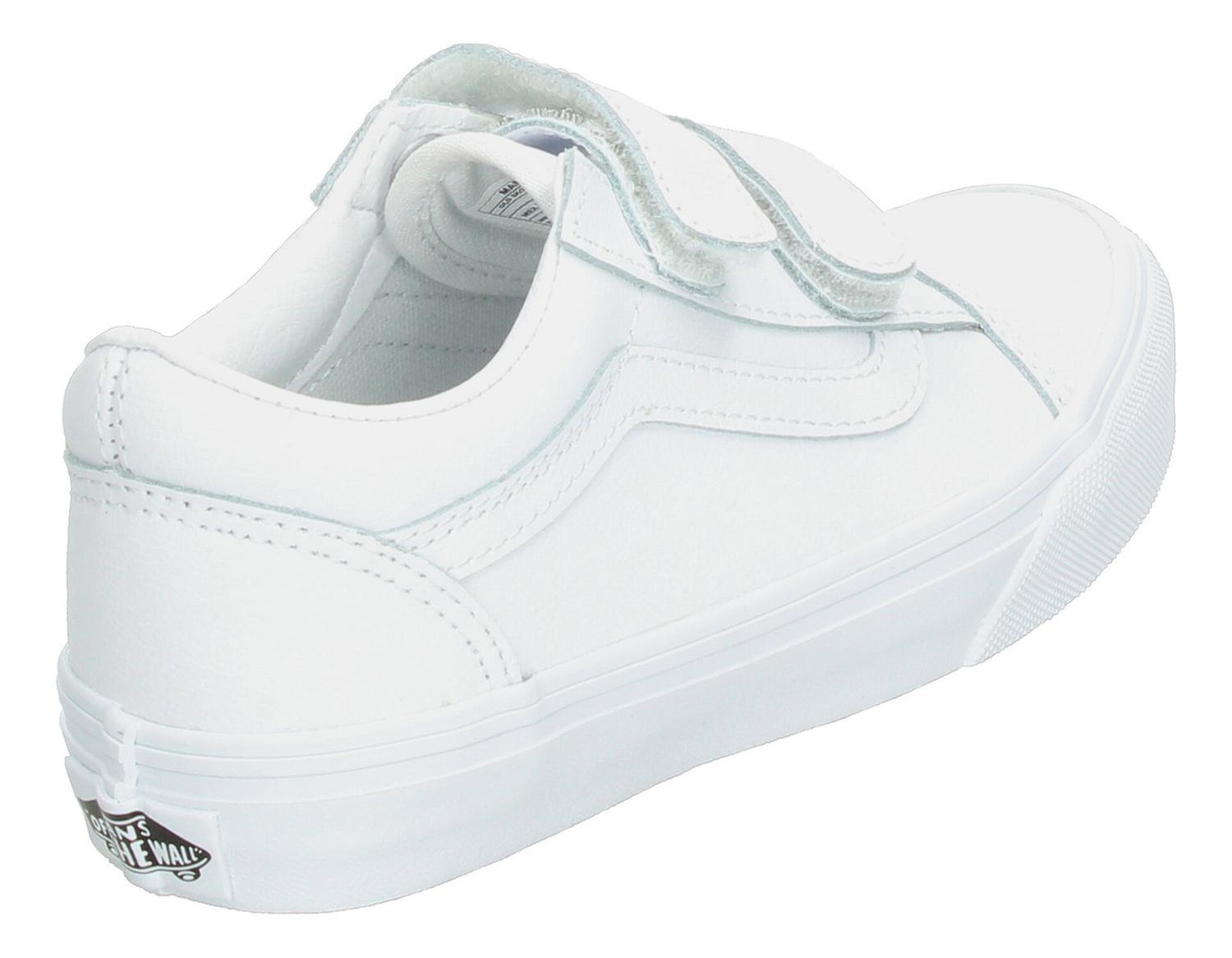 Tenis Niño Vans Old Skool V Classic Blanco Casual Infantil T11-15 — imagen 4