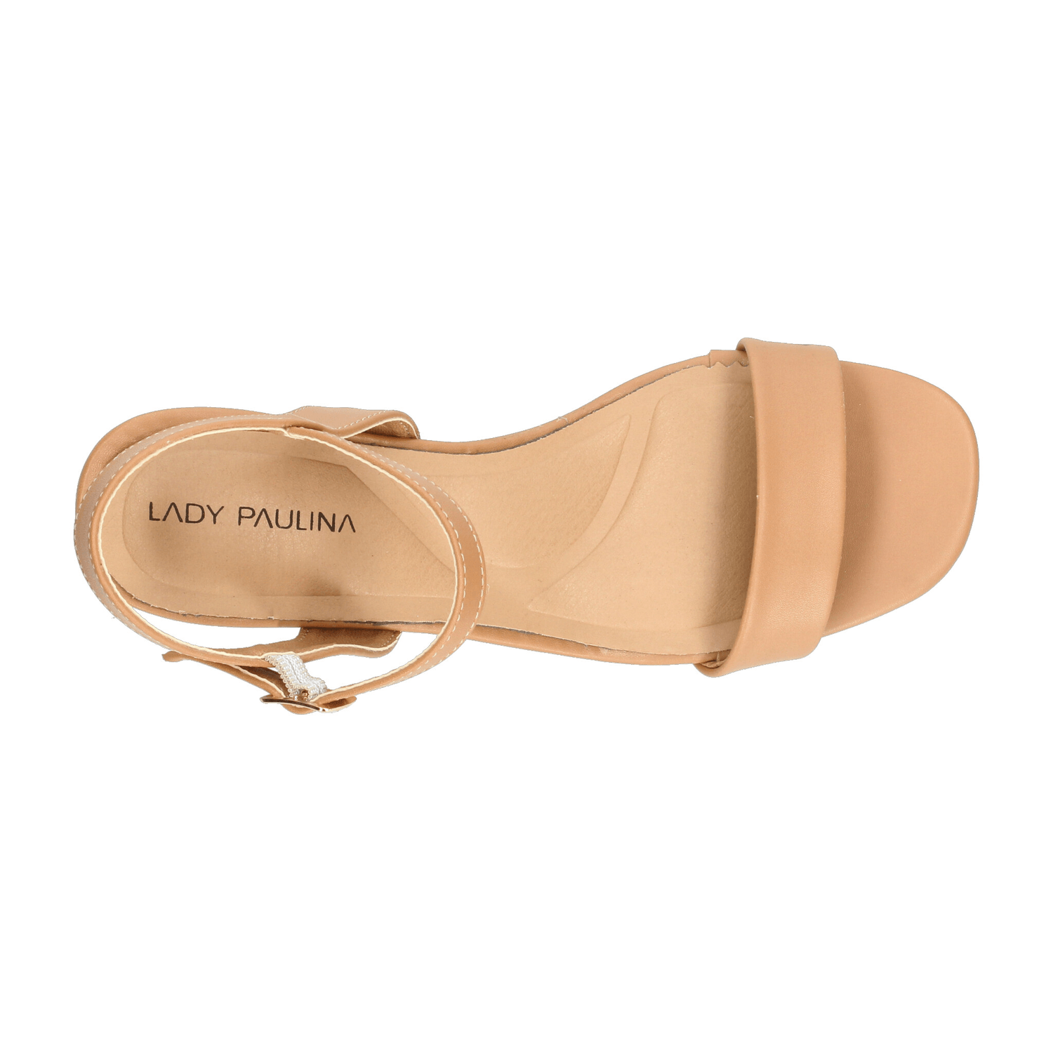 Sandalias Paulina Dama Tacón 4cm Formal Café Mujer — imagen 8