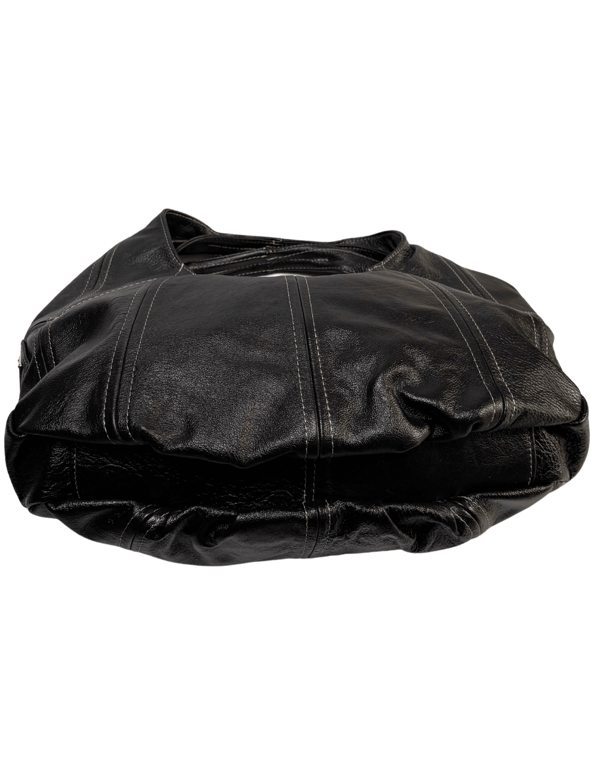 Bolsa Hobo de Piel Negra para Dama Grande JF76 Med — imagen 7