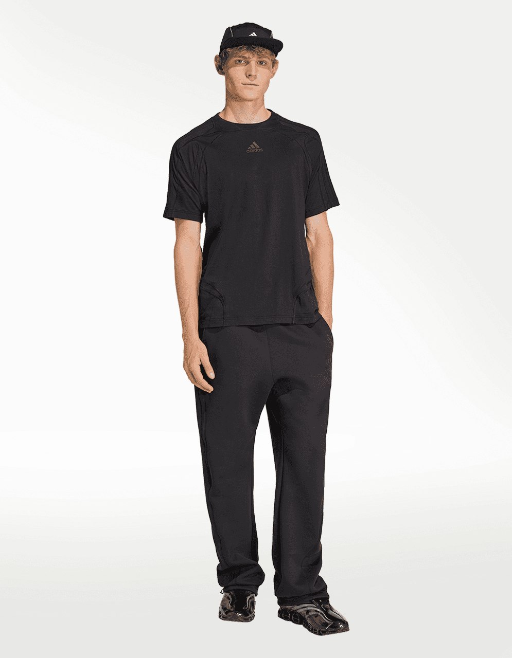 Playera Adidas Cutline Co Negro - Hombre — imagen 5