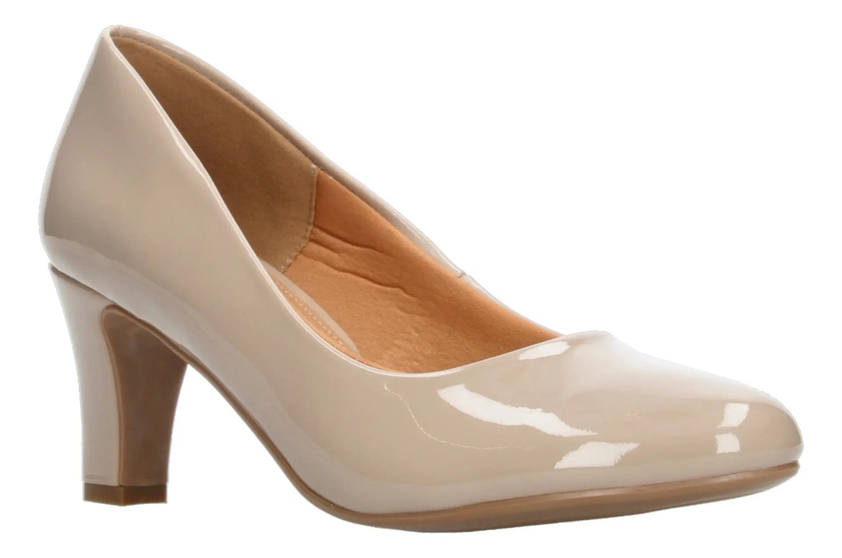 Zapatillas Paulina Dama Casual Tacón 7 Cm Beige Mujer — imagen 11
