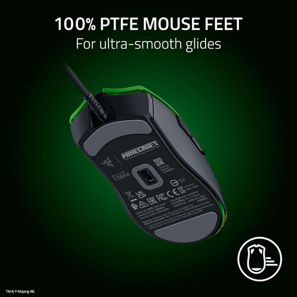 Mouse Alambrico Razer Cobra - Minecraft Edition — imagen 11