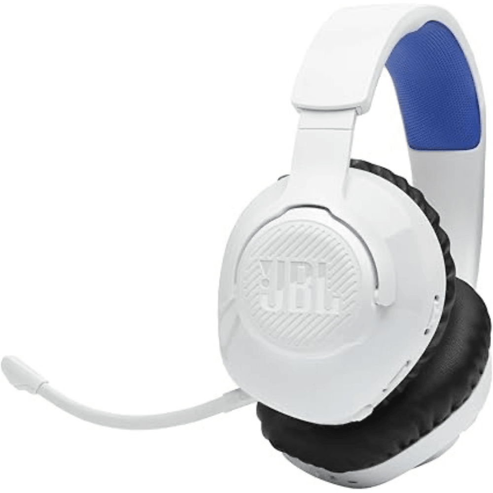 Audifonos Inalambricos Gamer JBL Quantum 360P Console - Blanco / Azul — imagen 2