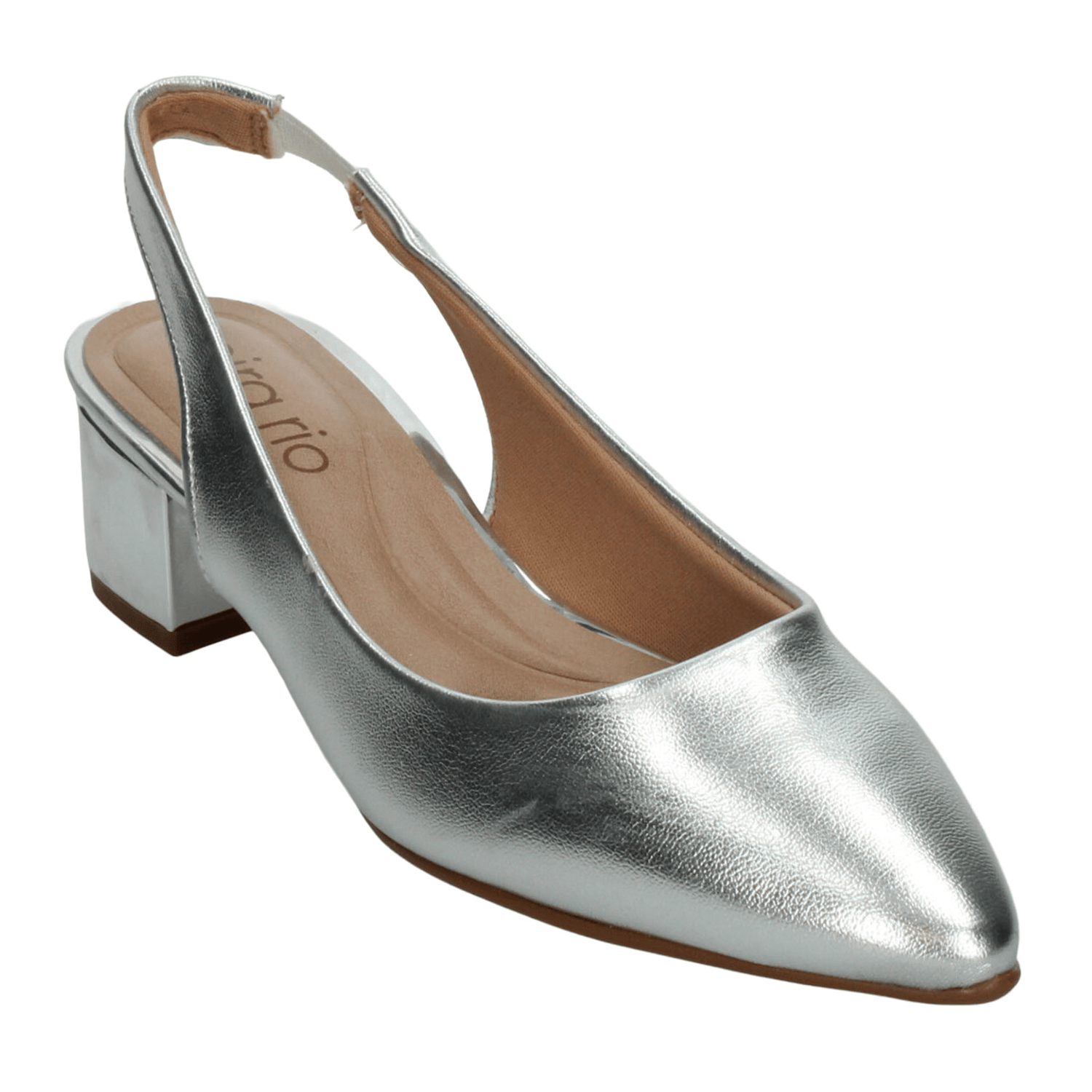 Zapatilla Beira Rio Dama Casual Fiesta Plateado Mujer — imagen 4
