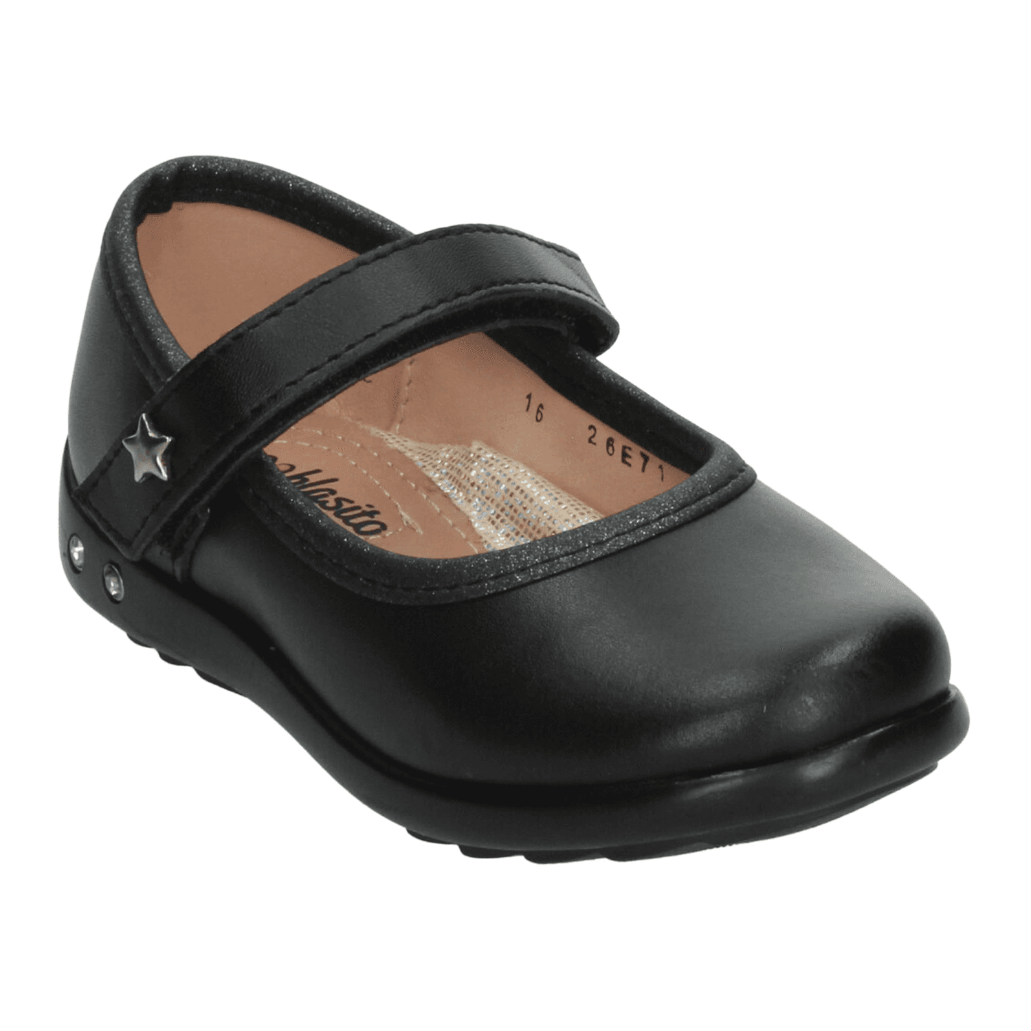 Zapato Niña Negro Blasito Escolar Escuela Infantil T15-18 — imagen 5