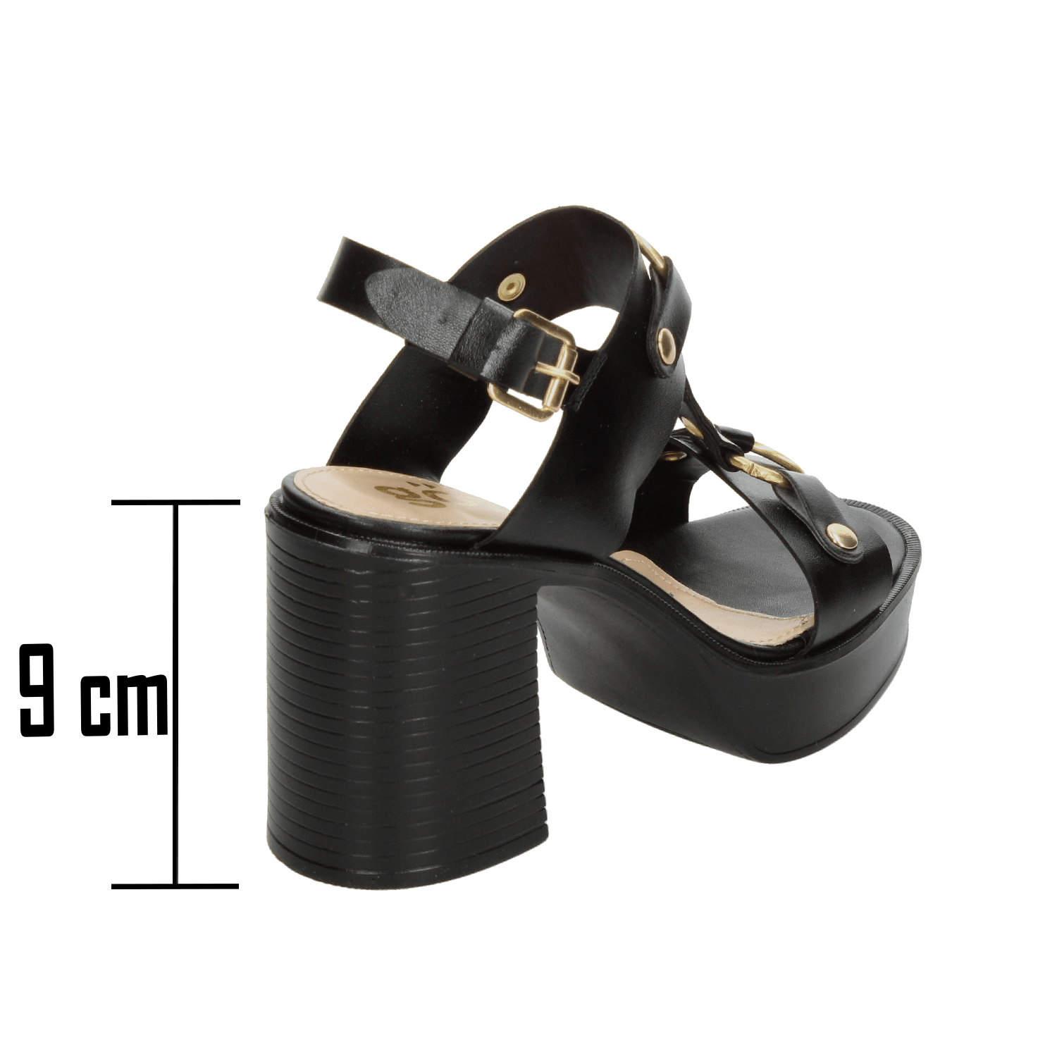 Sandalias Dama Gosh Negro Casual Mujer — imagen 4