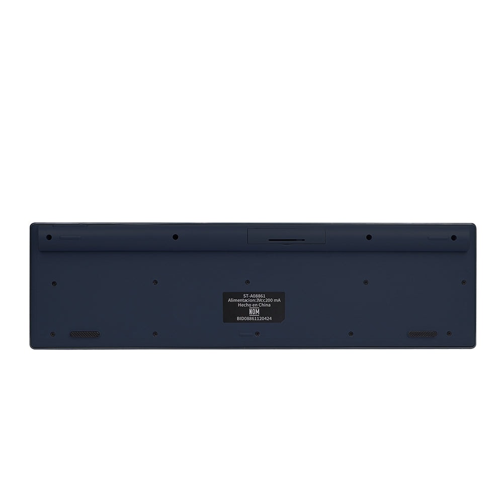 Teclado Inalámbrico STF VIVA: 2.4GHz, Bluetooth 5.0, 110 Teclas, Multimedia, Windows/Mac Gris — imagen 4