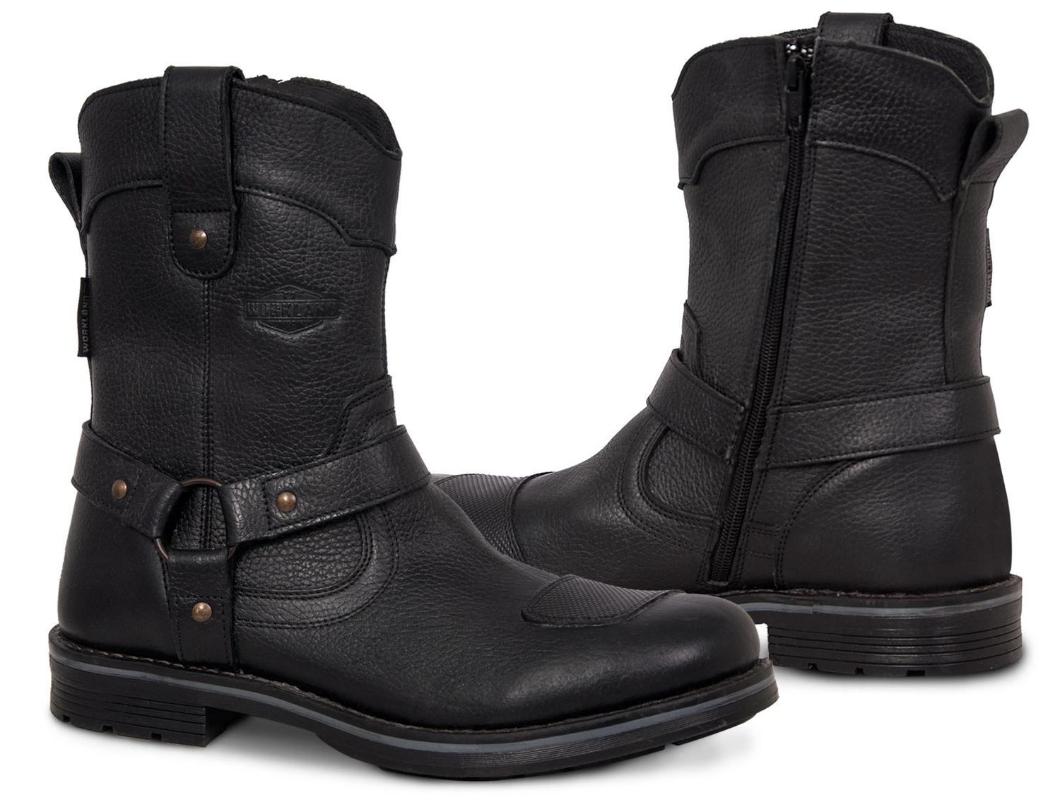 Bota Hombre Moto Biker Casual Workland 89504 Negro Flother — imagen 2