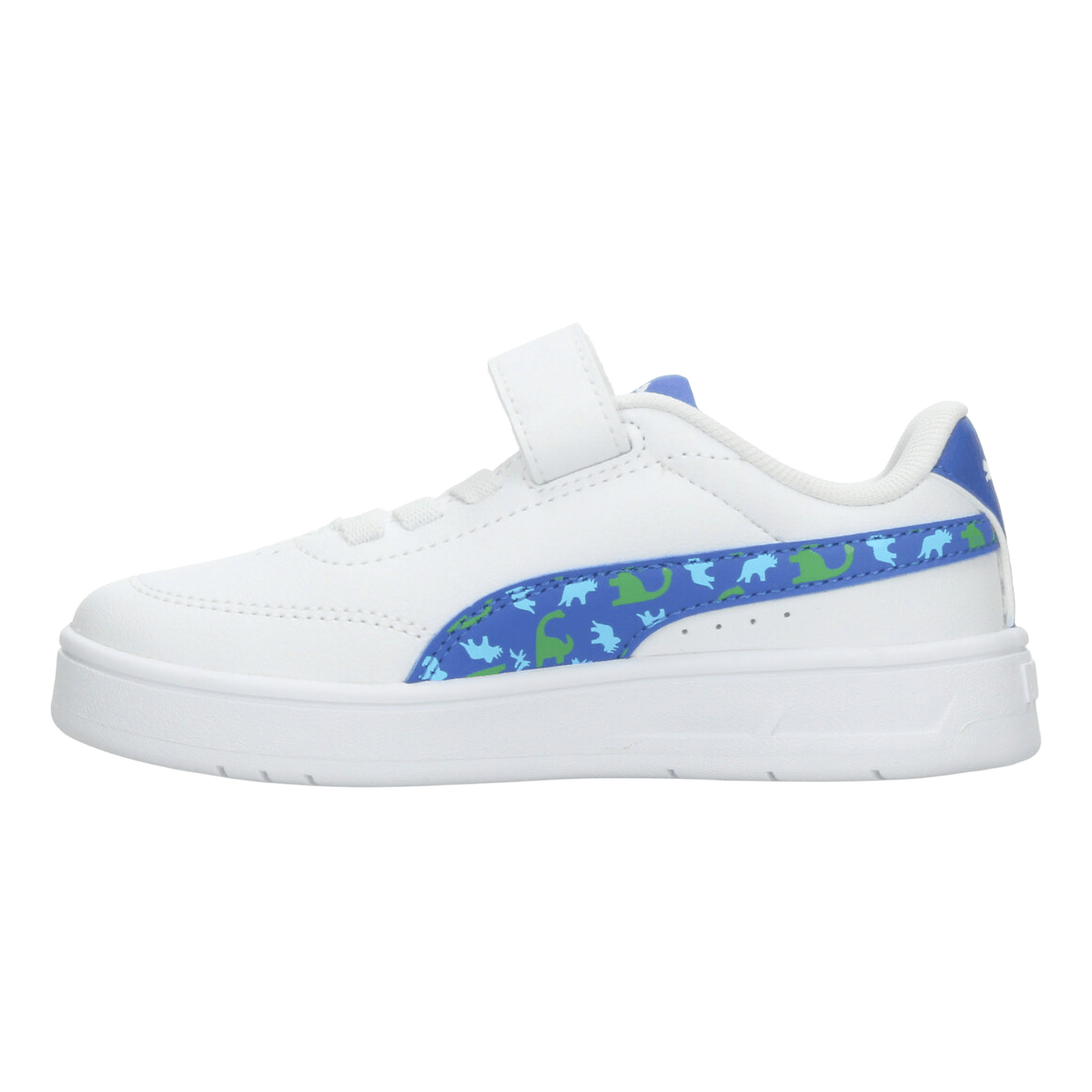 Tenis Puma Court Classic Clean Niño Casual Azul Infantil T16-22 — imagen 5