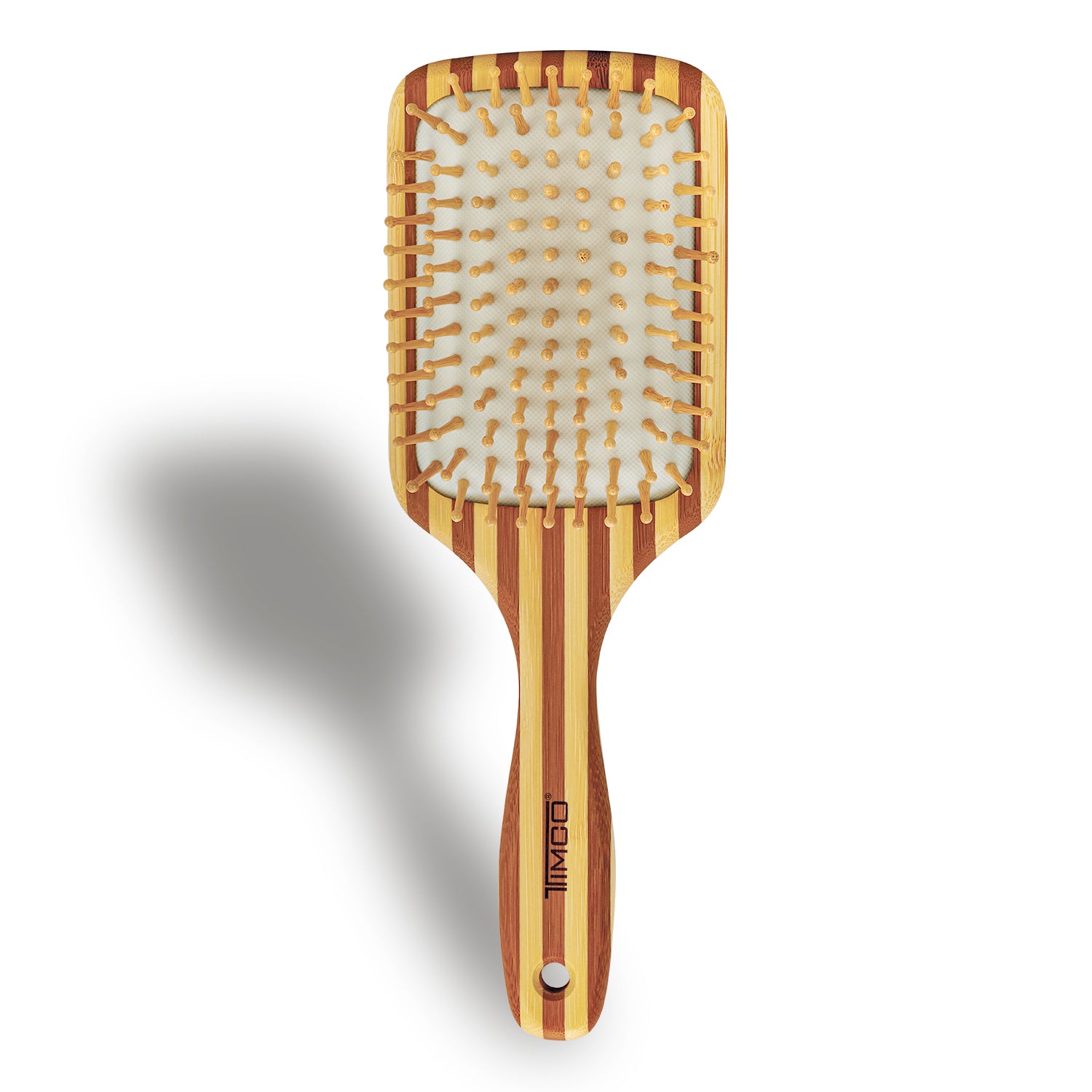 Cepillo de Cabello Madera Natural Acolchado Cuidado del Cuero Cabelludo Timco CMC02 — imagen 2