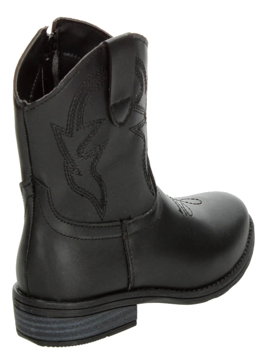 Bota Tropicana Vaquera Niña Texana Casual Negro Infantil T18-22 — imagen 12