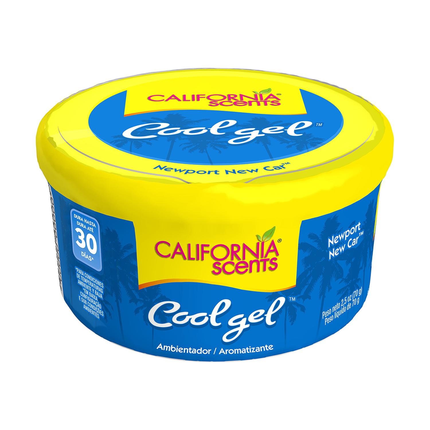 12 AROMATIZANTE GEL CALIFORNIA COCHE NUEVO 2.5OZ — imagen 1
