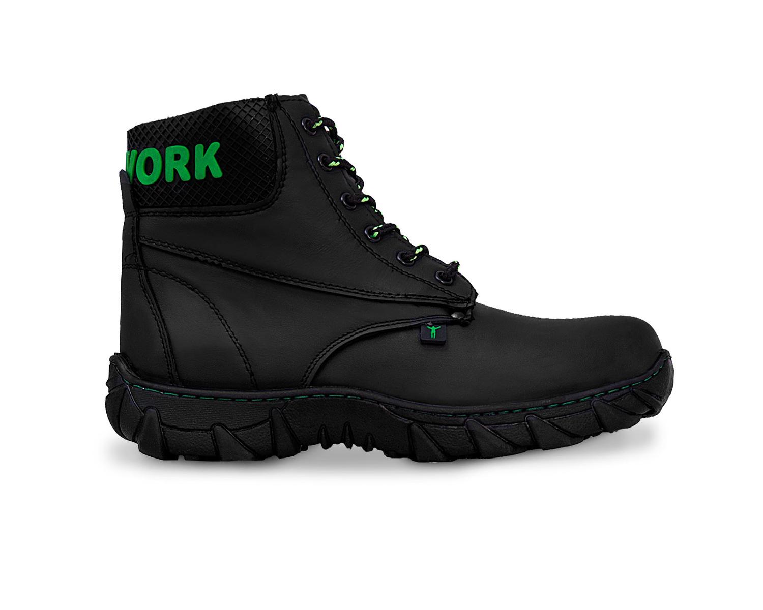 Botas industriales tacticas hombre trabajo Piel botin P03 — imagen 4