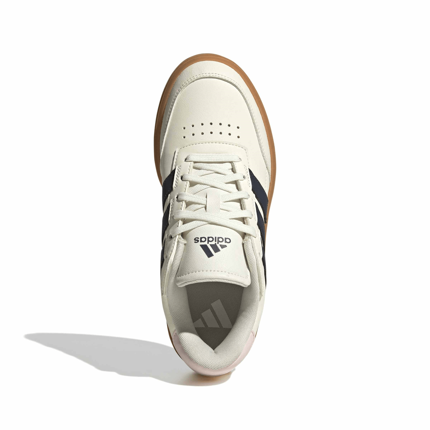 Tenis Dama Adidas Courtblock Beige Casual Mujer — imagen 8