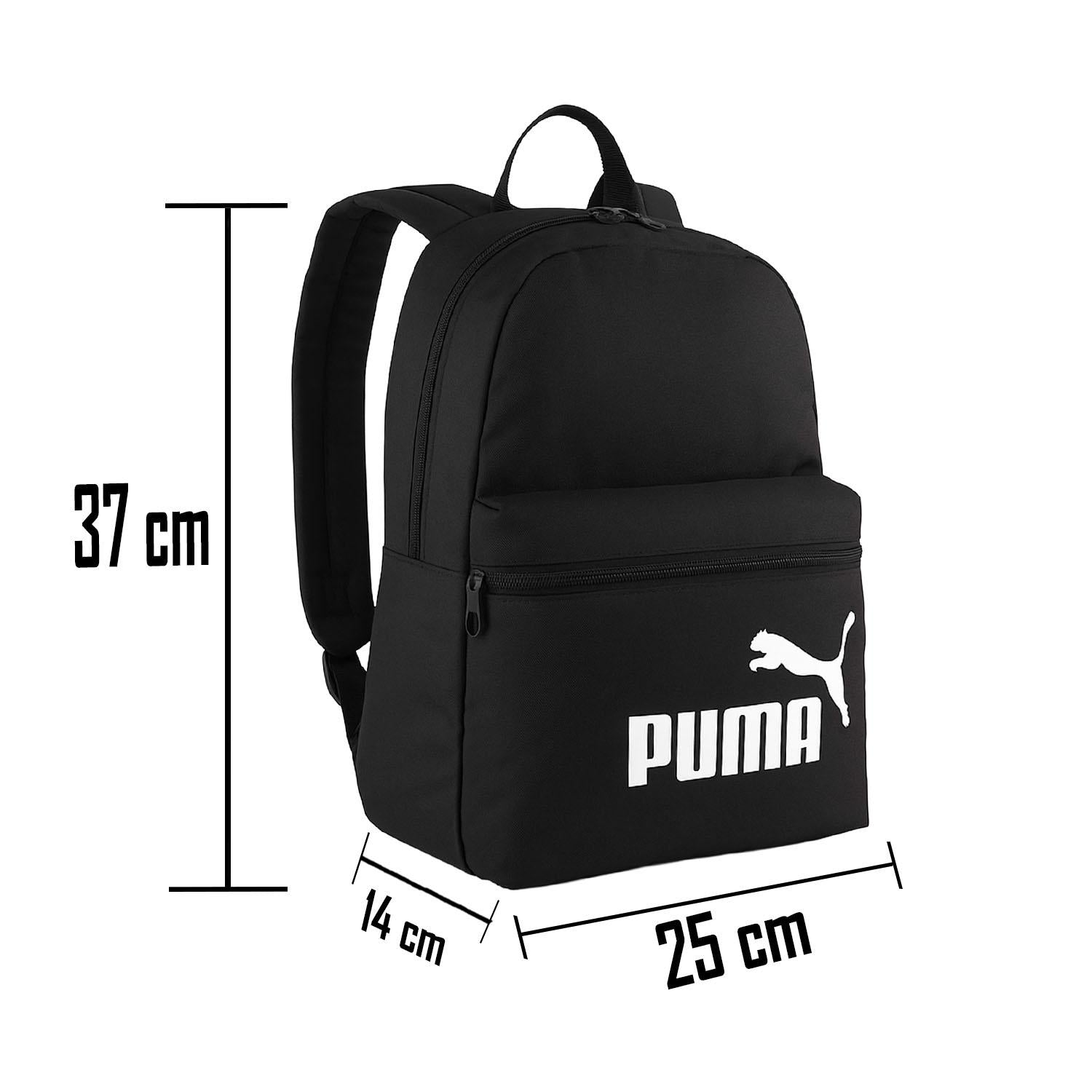 Mochila Puma Phase Small Negro Escolar Unisex — imagen 3