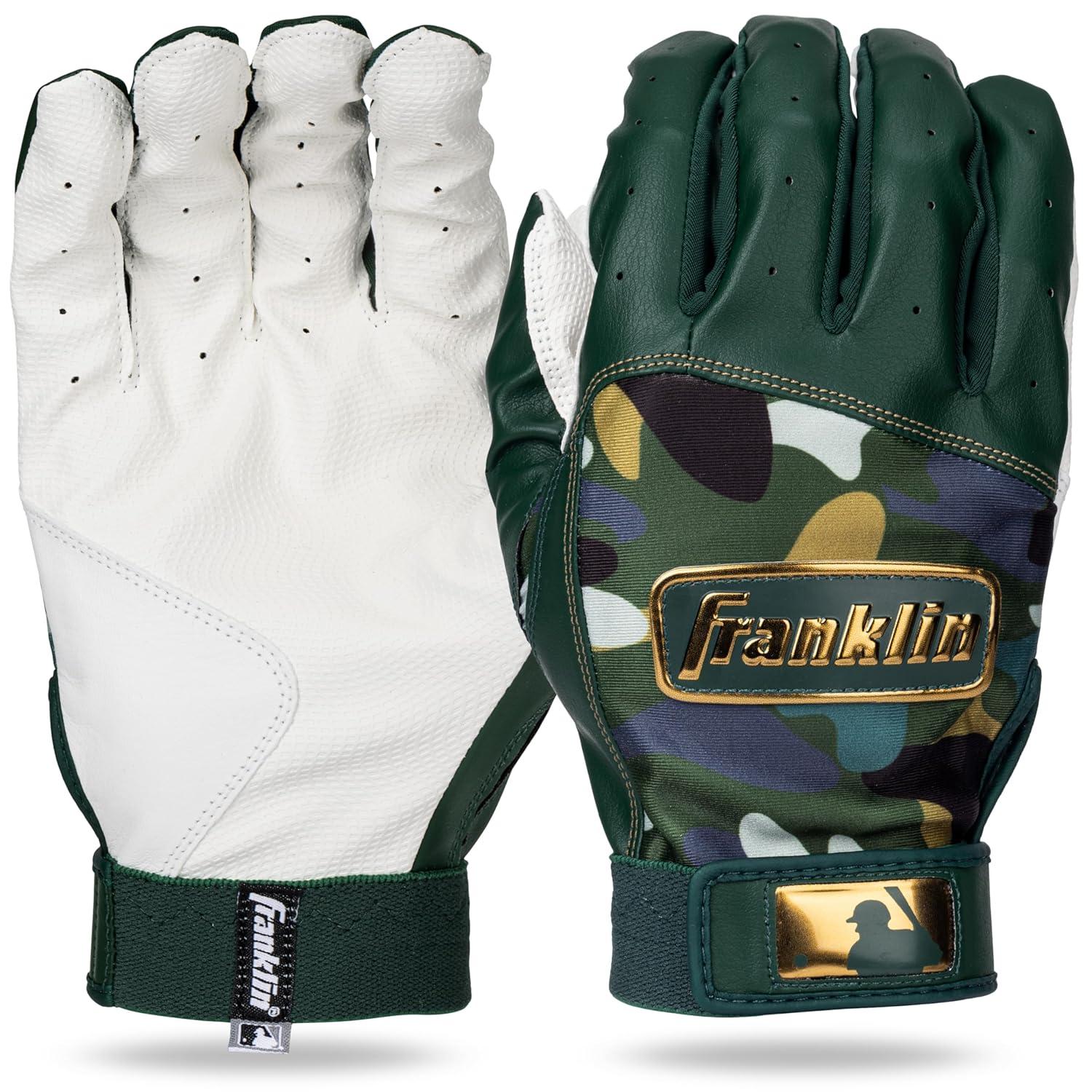 Guanteletas de Beisbol Franklin Digitek Talla S Verde Camo — imagen 1