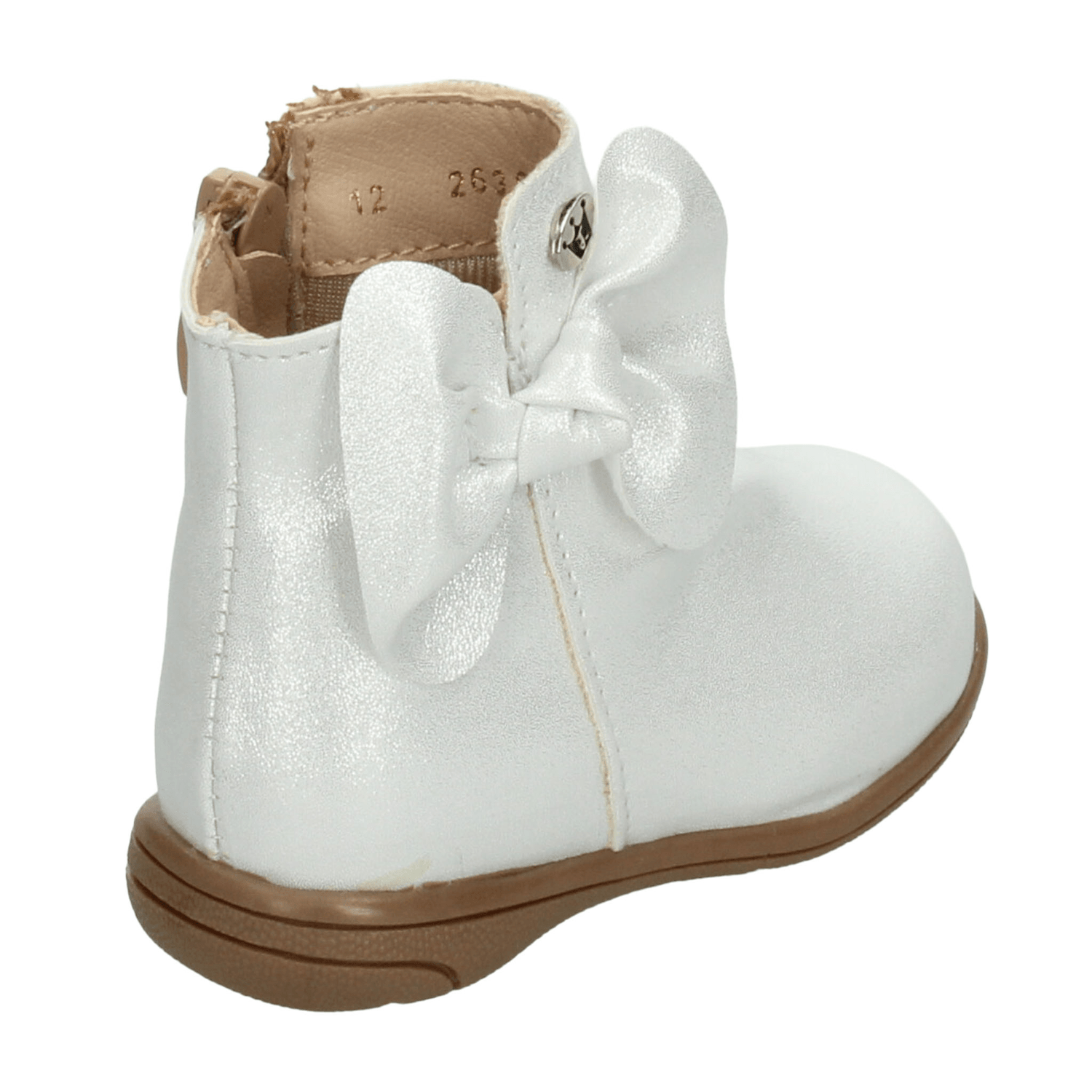 Bota Jakuna Niña Casual Cierre Moño Plateado Infantil T15-18 — imagen 3