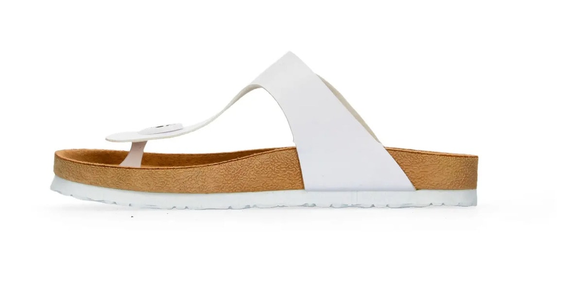 Sandalia Caray Crown Dama Casual Flip Flop Blanco Mujer — imagen 14