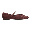 Flats Berlin Dama Hebilla Casual Vino Mujer
