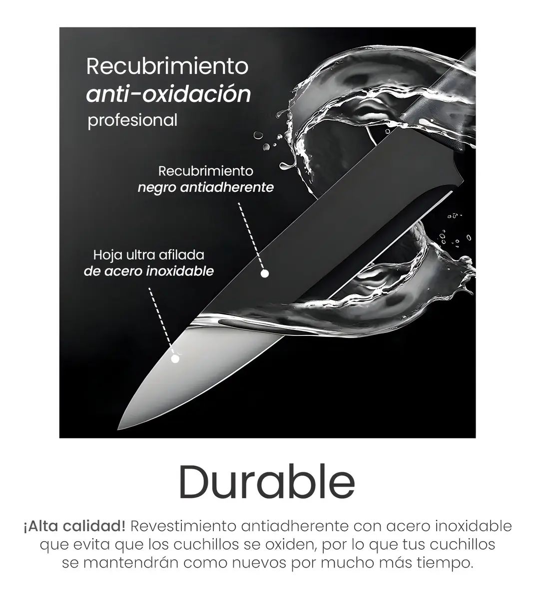 Set de Cuchillos con Organizador 12 Piezas + Base — imagen 5