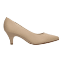Zapatillas Beira Rio Dama Formal Stiletto Beige Mujer