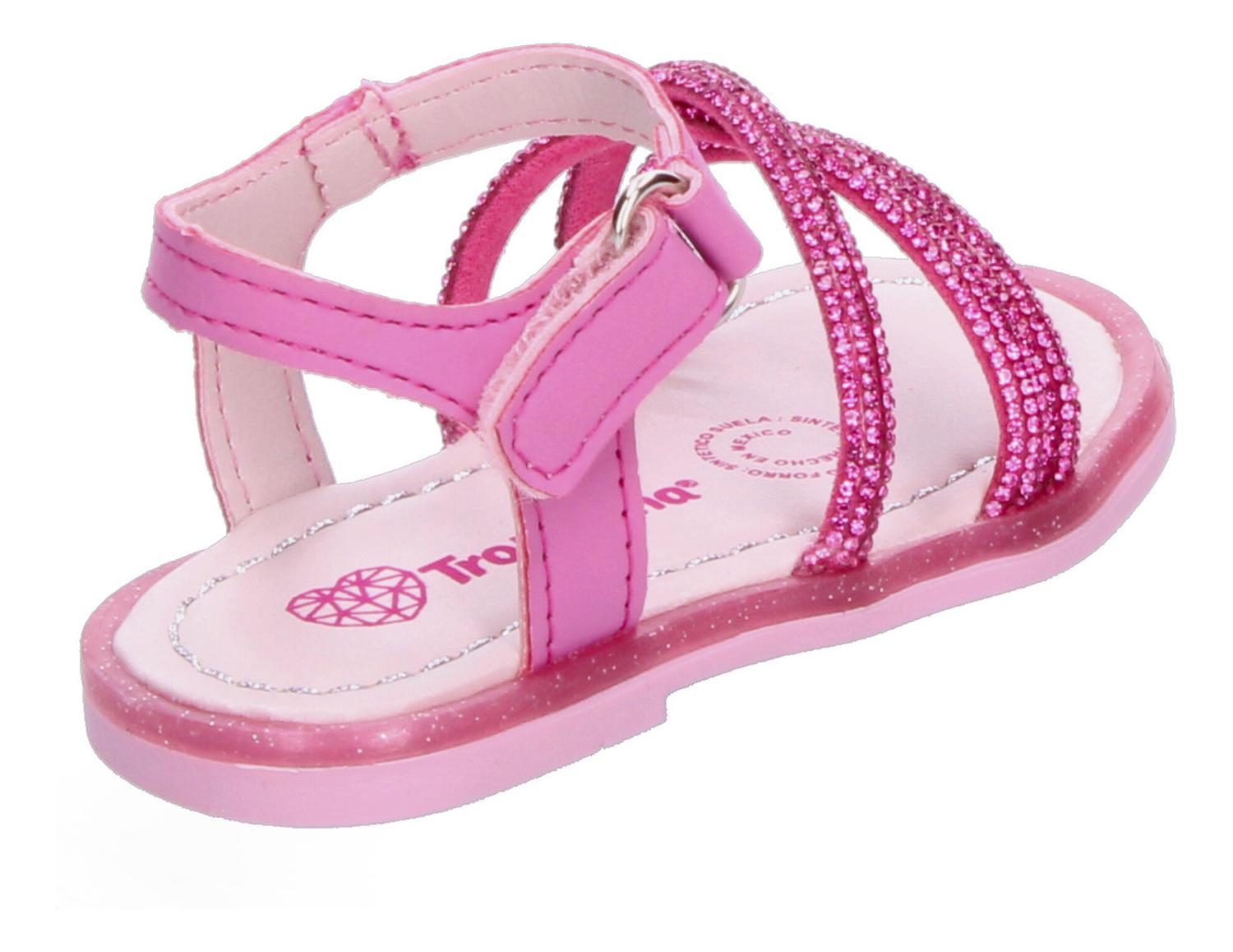 Sandalias Tropicana Niña Brillo Casual Rosa Infantil T12-17 — imagen 4
