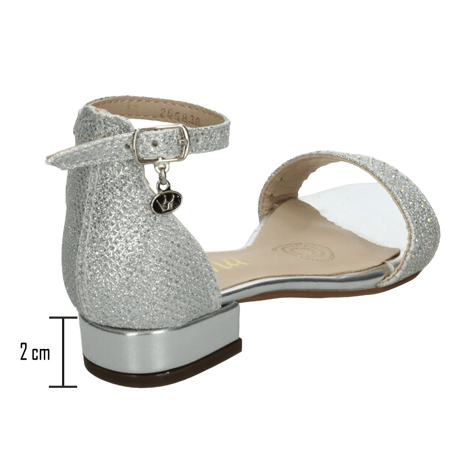 Sandalias Jakuna Niña Plateado Casual Infantil T18-22 — imagen 4