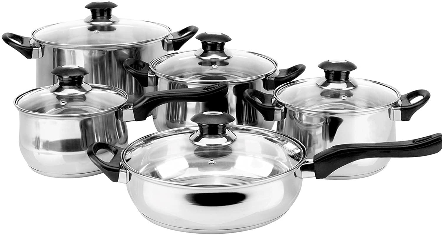 Bateria Cocina Magefesa Acero Inoxidable Coraza 7 Pzas Azul — imagen 3