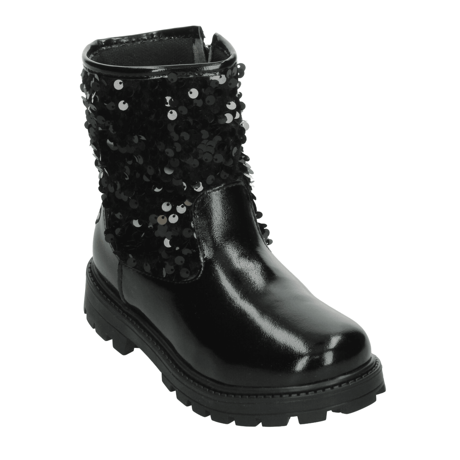 Bota Paressi Niña Casual Lentejuela Infantil Negra T18-22 — imagen 4