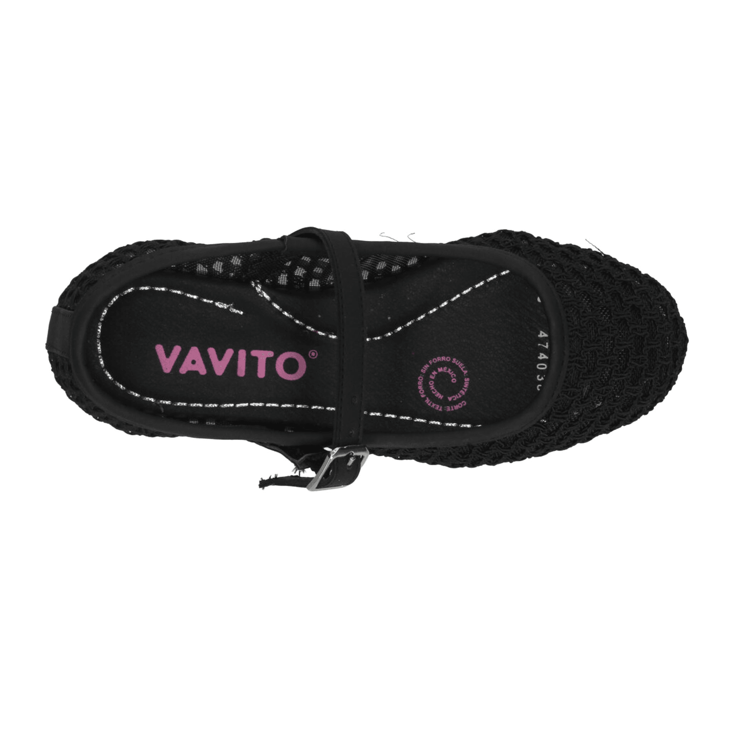Flat Vavito Red Niña Casual Hebilla Negro Infantil T22-27 — imagen 8