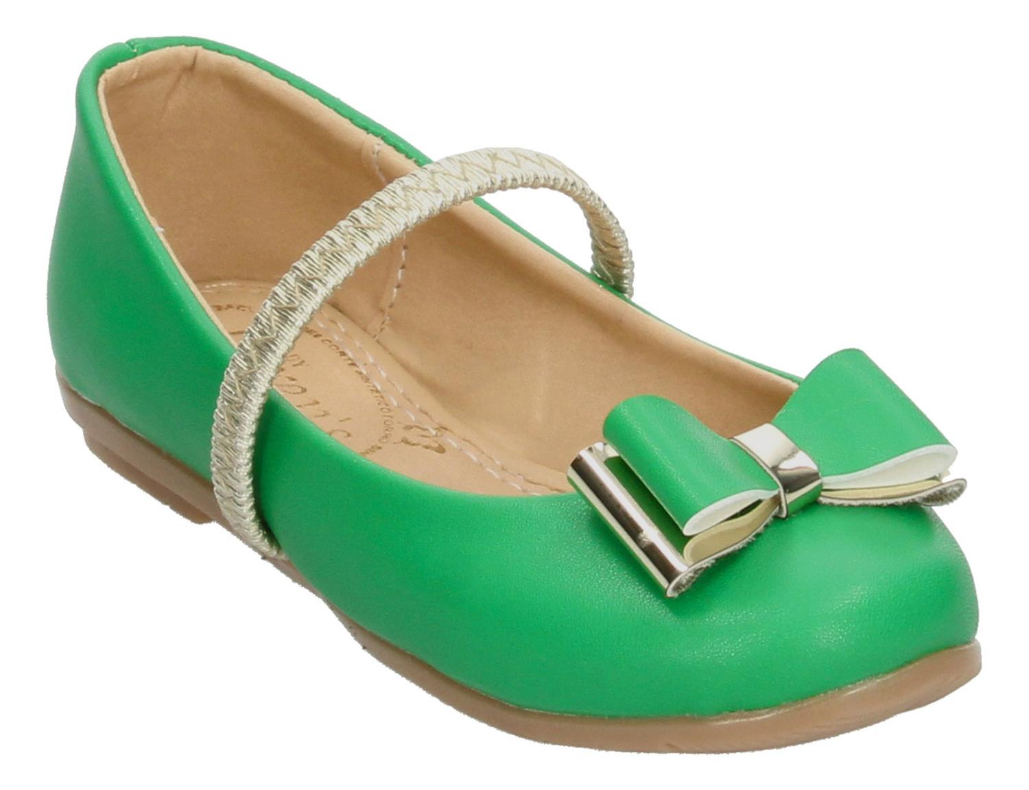 Flats Niña Lady Lorens Verde Casual Infantil T15-22 — imagen 3