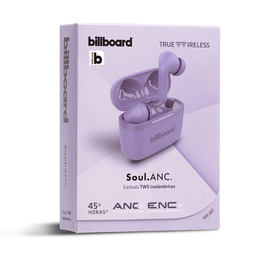 Audífonos Inalámbricos Tws Soul Plus STF - Billboard 7hrs Uso Protección IPX5 ANC/ENC Morado — imagen 6