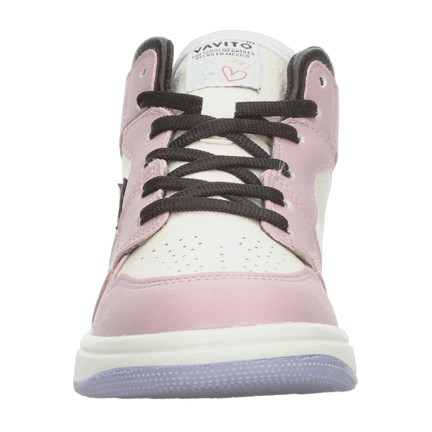 Tenis Vavito Niña Casual Urbano Cintas Ajustables Cómodo Blanco, Rosa Juvenil T22-27 — imagen 6