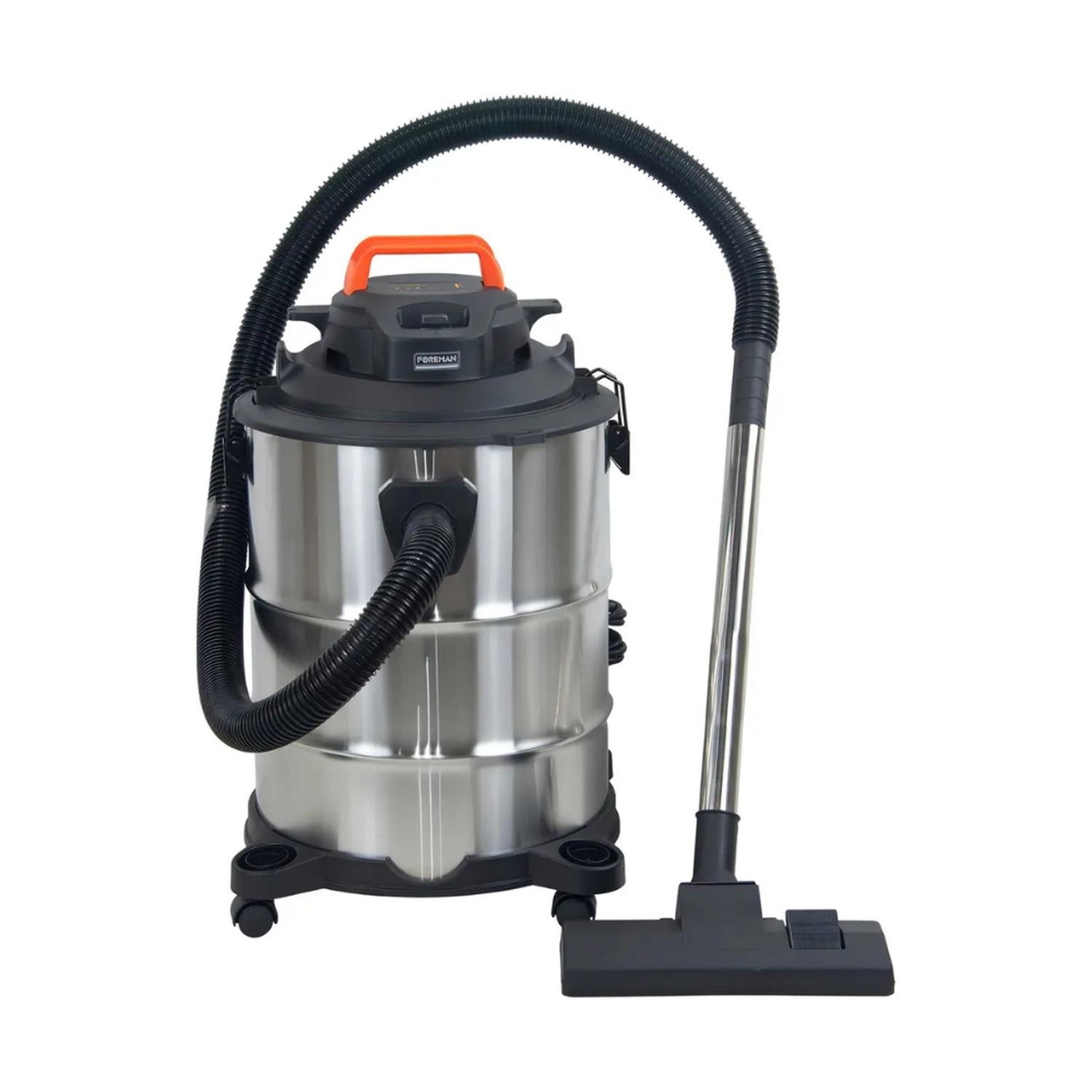 Aspiradora Foreman 35L 2200W Acero Inoxidable Seco Húmedo — imagen 1