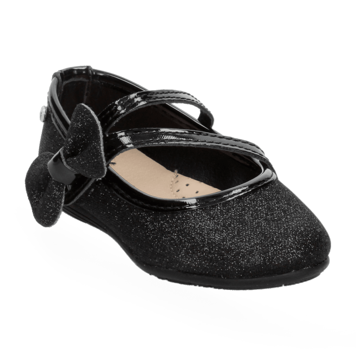 Flats Jakuna Niña Moño Casual Cómodo Negro Infantil T15-22 — imagen 4
