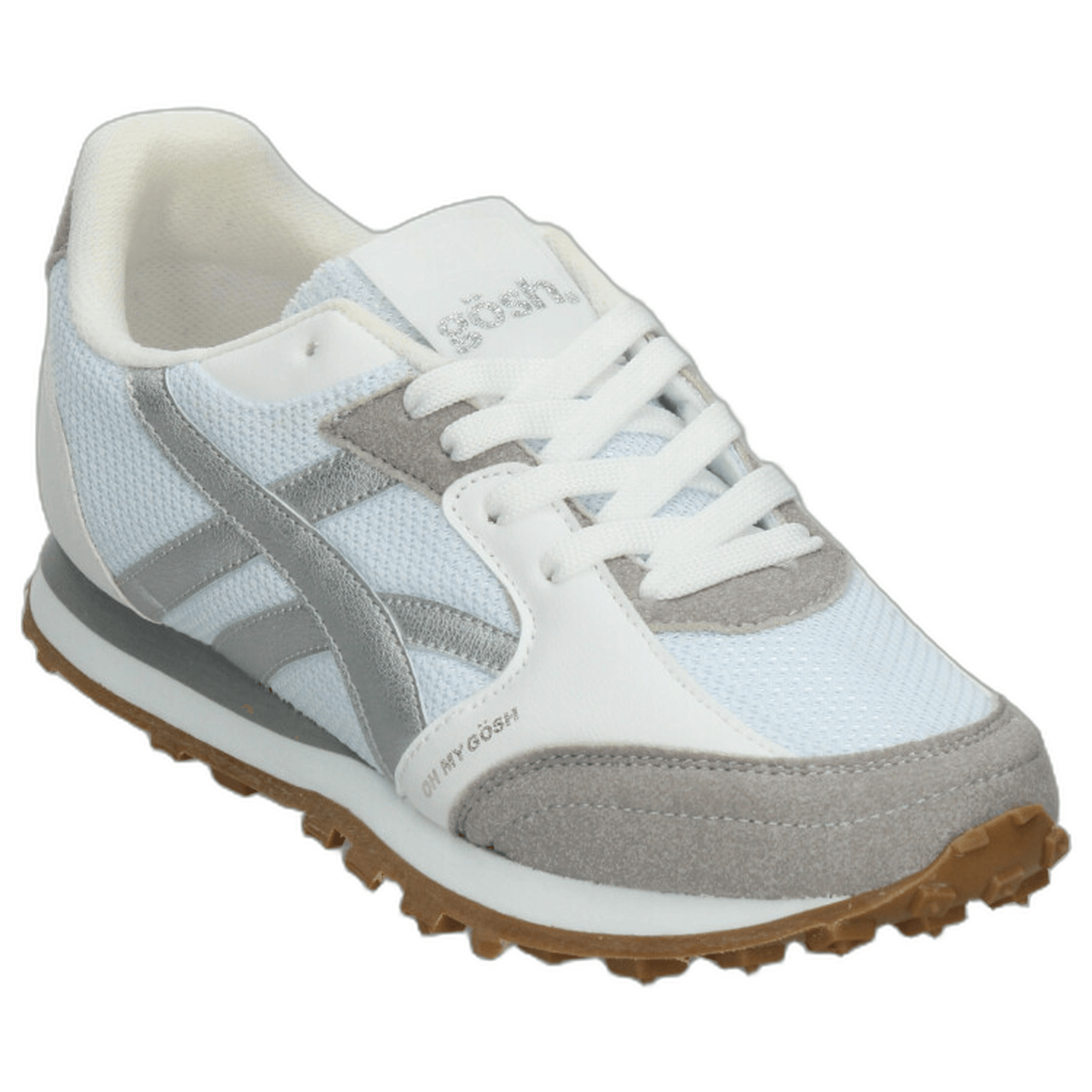 Tenis Gosh Dama Blanco Plateado Casual Para Mujer — imagen 5