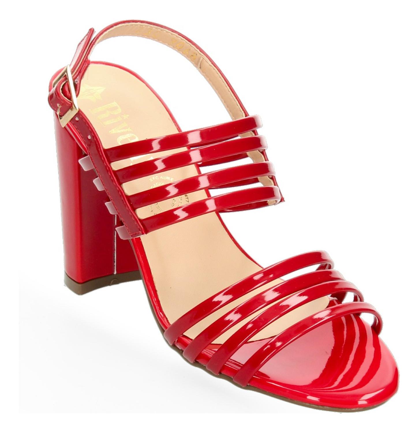 Sandalias Dama Rivedy Rojo Casual Mujer — imagen 3