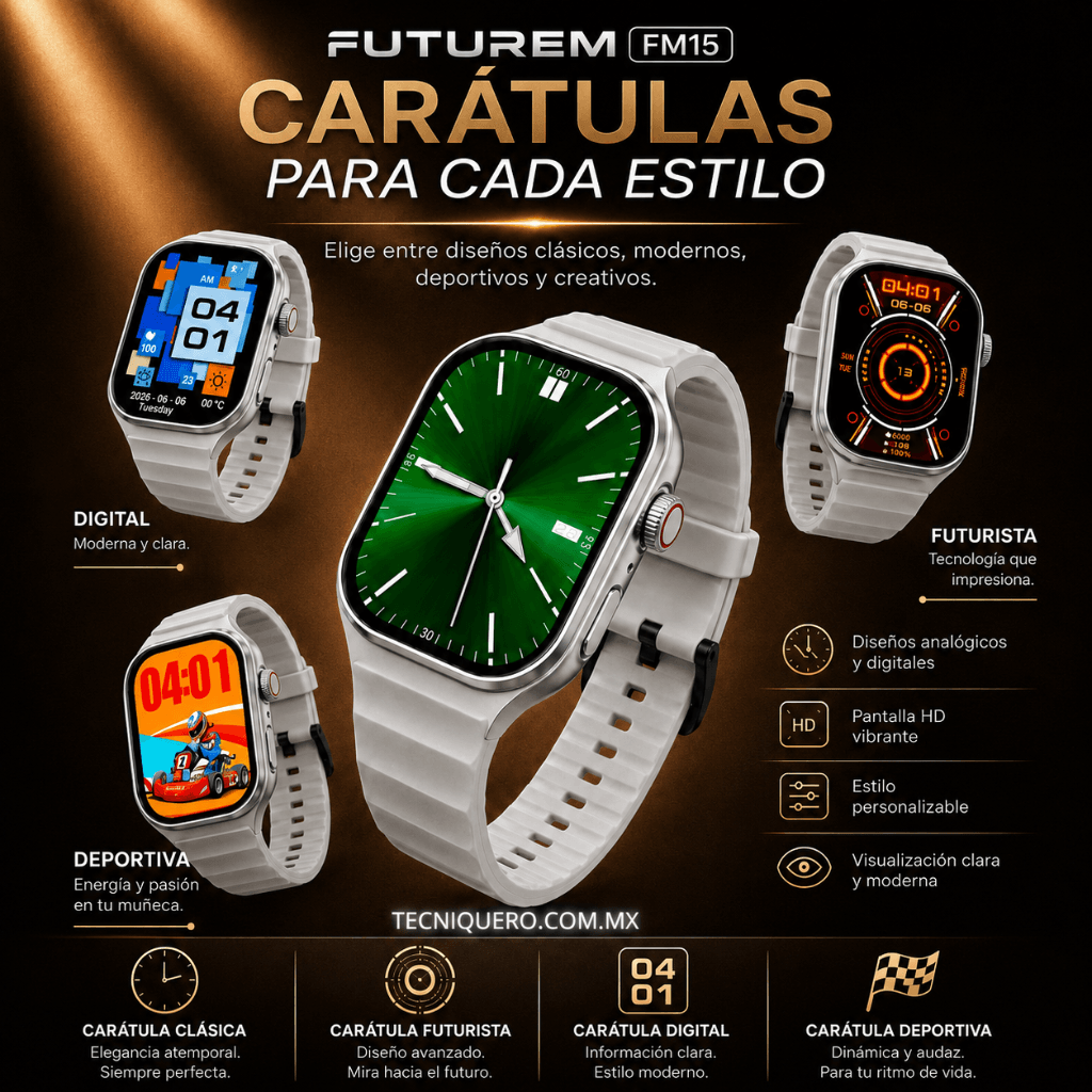 BOCINA XIAOMI SOUND POCKET (AZUL) + SMARTWATCH FUTUREM FM15 (PLATA) — imagen 9