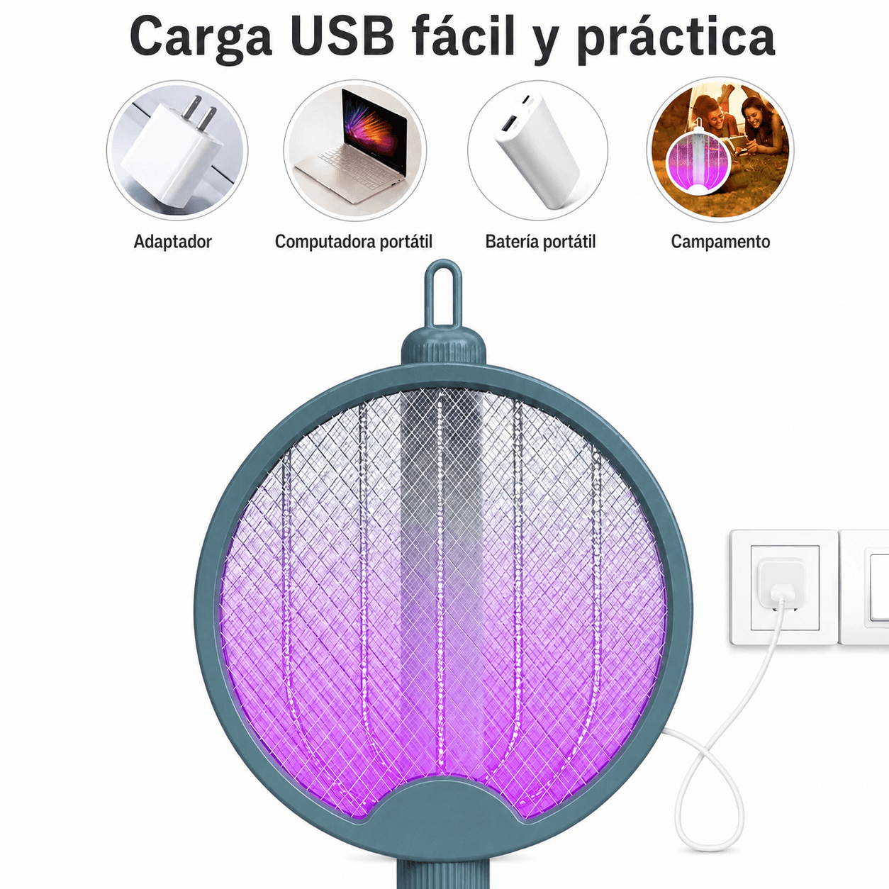 Raqueta Eléctrica para Insectos — image 2