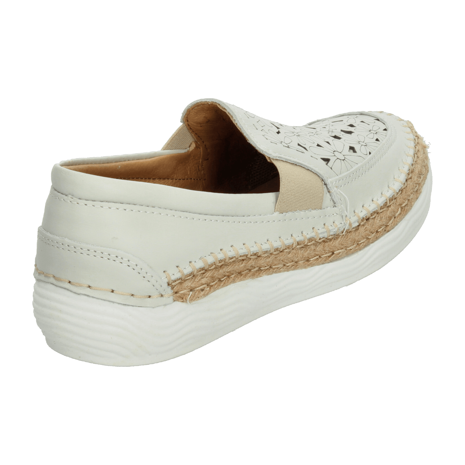 Zapato Lobo Solo Dama Blanco Confort Para Mujer — imagen 4