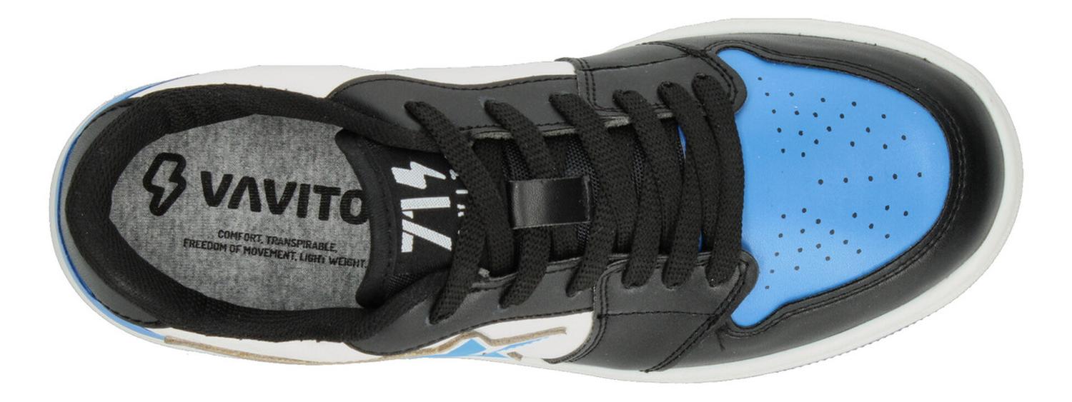 Tenis Vavito Azul Negro Blanco Original Sneakers Casual Ligero Niño Urbano — imagen 8