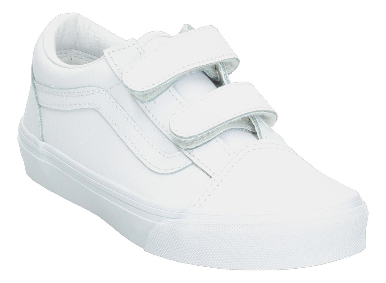 Tenis Niño Vans Old Skool V Classic Blanco Casual Infantil T11-15 — imagen 5
