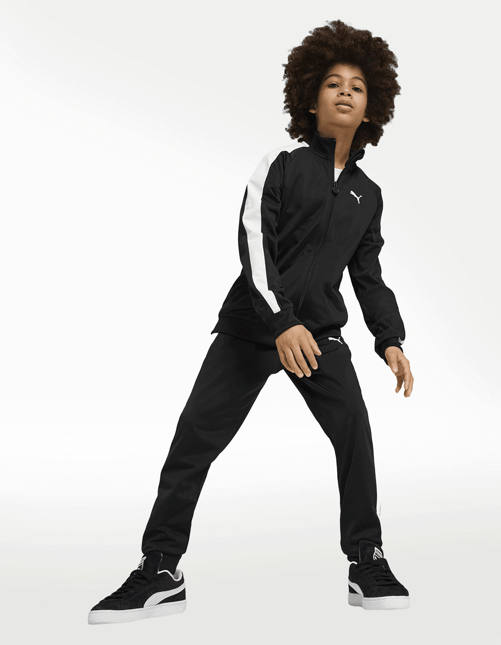 Chamarra Puma T7 Always On Track Negro - Niño — imagen 4