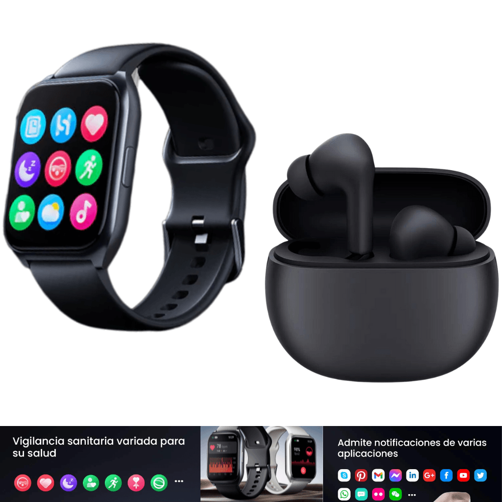 Audifonos Xiaomi Redmi Buds 4 Active con Smartwatch llamadas combo — imagen 3