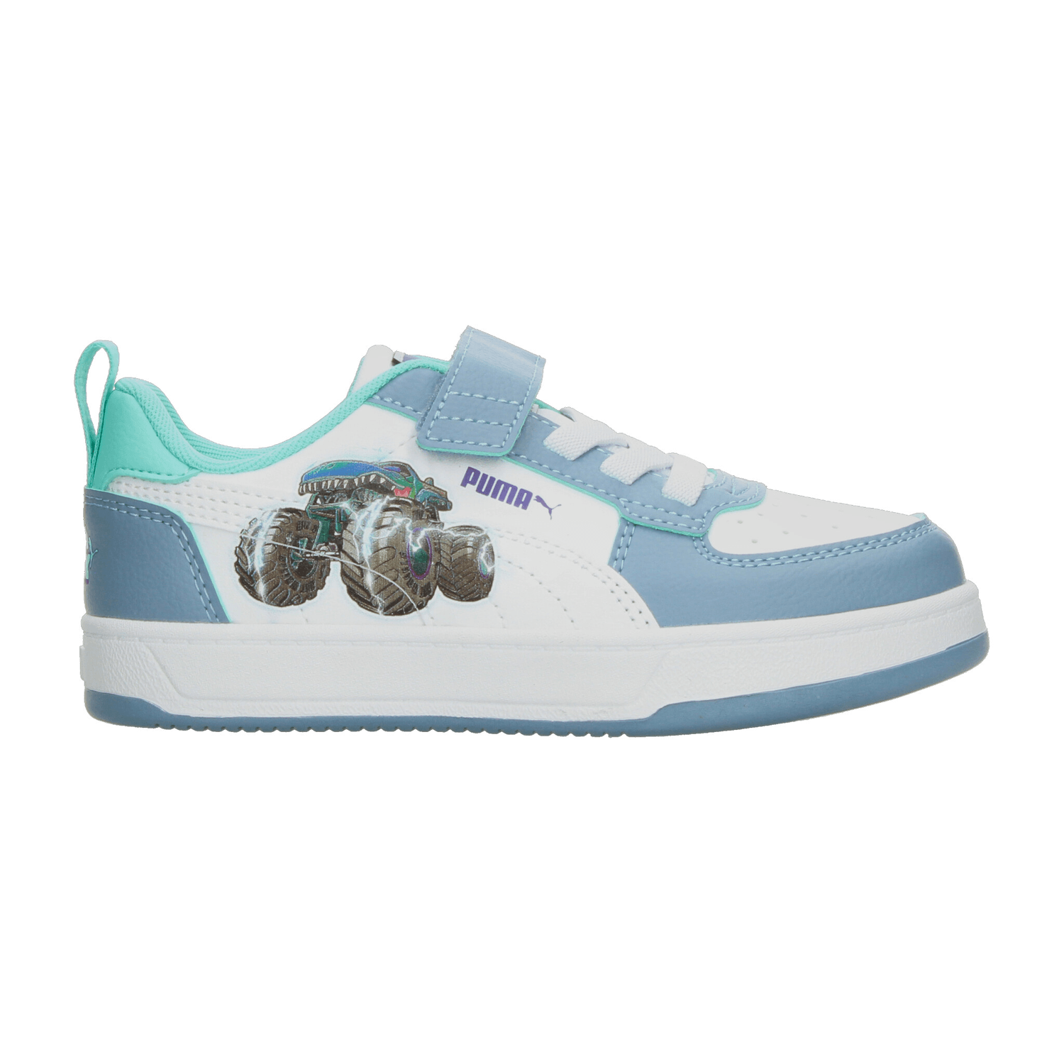 Tenis Puma Hot Wheels Niño Casual Blanco Infantil T17-22 — imagen 1