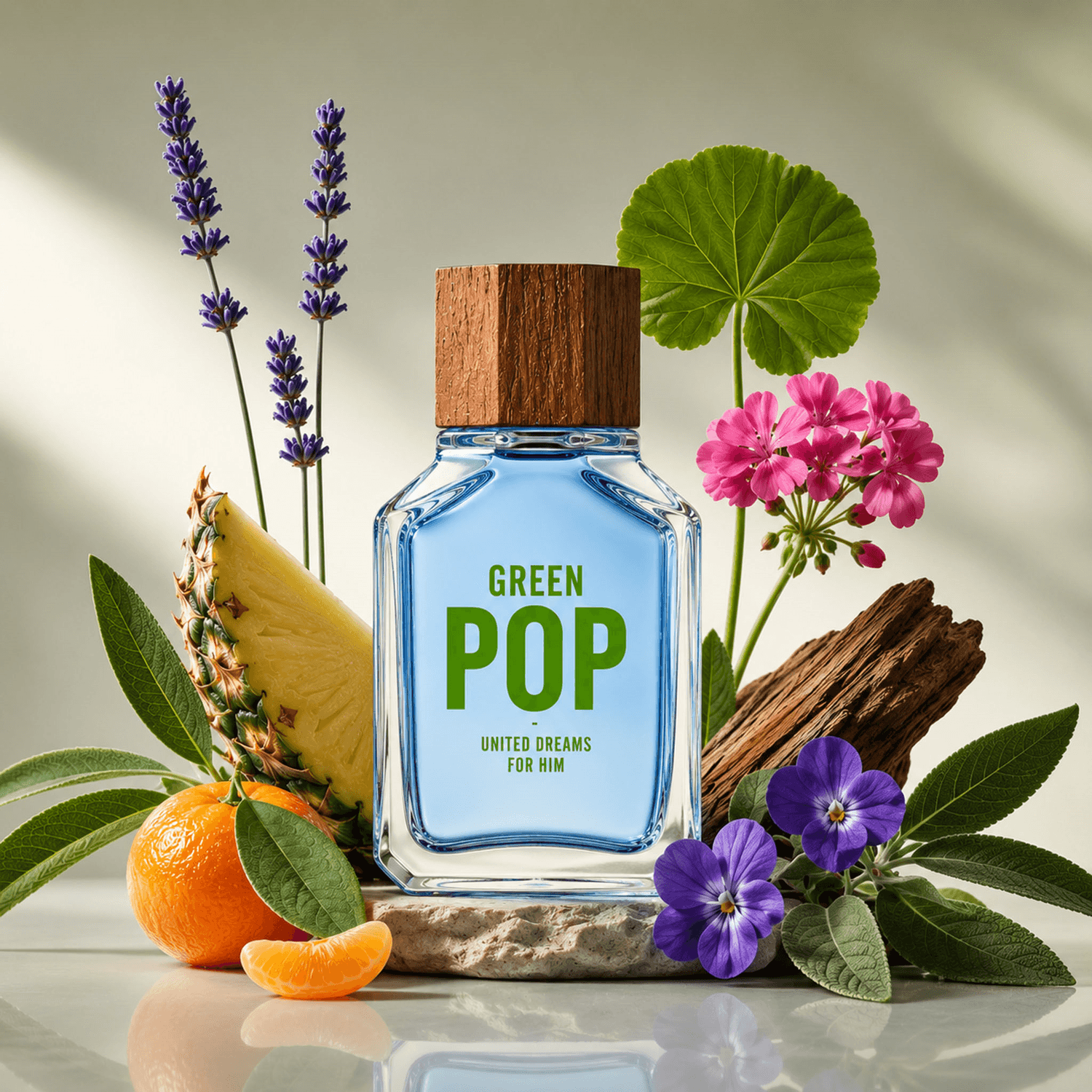 Perfume Benetton Green Pop Hombre 100ml — imagen 3